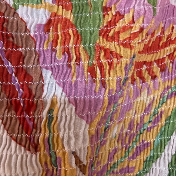 ZARA Pink Floral Maxi Dress Sz XS - Picture 4 of 4